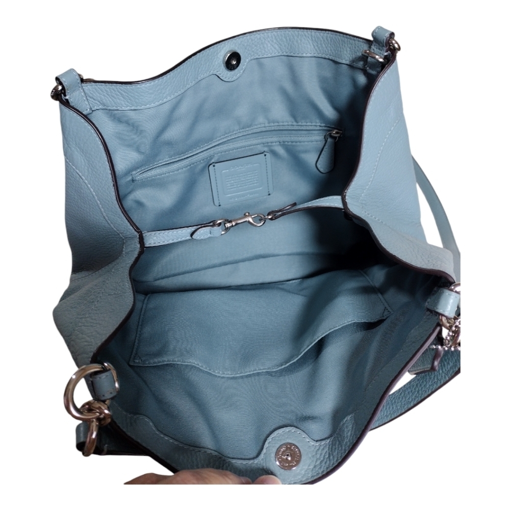Coach Small Lexy Shoulder/Crossbody Bag Cloud Blue - Picture 10 of 15